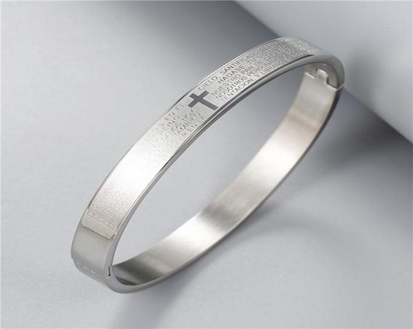 popular believing bible bangle stainless steel bracelets christian gift jewelry7192425, Black
popular believing bible bangle stainless steel bracelets christian gift jewelry7192425, Black