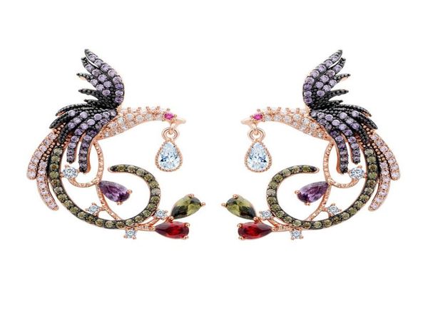bling colorful zircon chinese phoenix dangle drop earrings wedding earrings for women gril gift1541976, Silver
bling colorful zircon chinese phoenix dangle drop earrings wedding earrings for women gril gift1541976, Silver