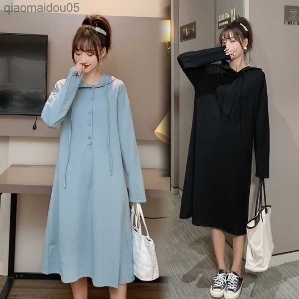 1509# maternity clothes spring autumn cotton long sleeve loose stylish slimming dress for pregnant women mom dress l230712, White
1509# maternity clothes spring autumn cotton long sleeve loose stylish slimming dress for pregnant women mom dress l230712, White