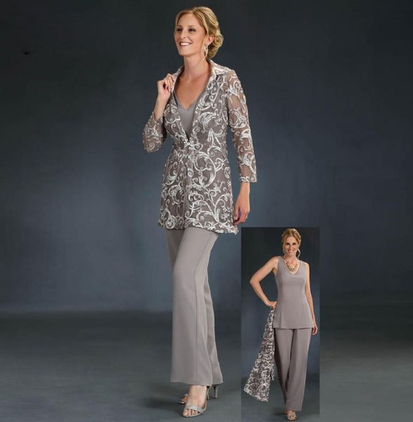 elegant long sleeves lace mother of the bride pant suits with jackets v neck wedding guest dress plus size chiffon mothers groom d6416880, Black;red
elegant long sleeves lace mother of the bride pant suits with jackets v neck wedding guest dress plus size chiffon mothers groom d6416880, Black;red