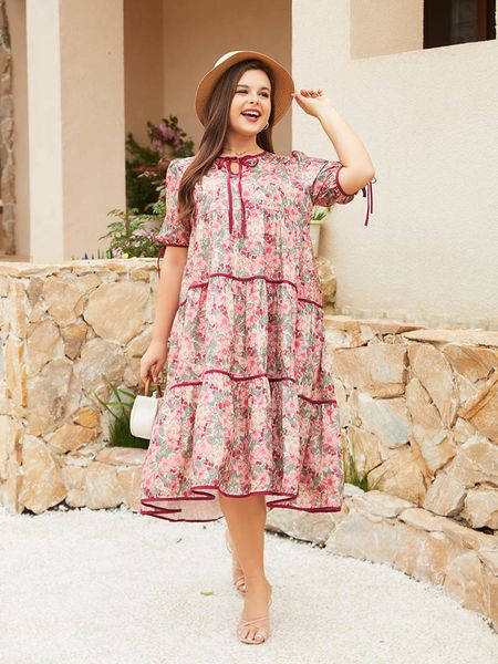plus size dresses pleated chiffon size women long pink floral bandage big dress maxi for summer 2023 230711, Black
plus size dresses pleated chiffon size women long pink floral bandage big dress maxi for summer 2023 230711, Black