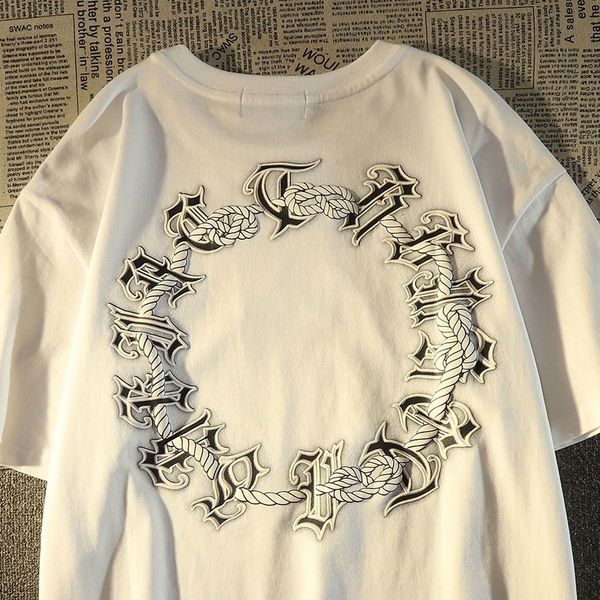 women's tshirt pure cotton american retro abstract pattern short sleeved tshirt for men and women loose summer personalized high street, White
women's tshirt pure cotton american retro abstract pattern short sleeved tshirt for men and women loose summer personalized high street, White