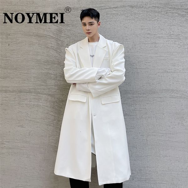 men s jackets noymei 2023 simple solid color long coat shoulder buckle design trench fashion turn down collar temperament wa641 230711, Black;brown
men s jackets noymei 2023 simple solid color long coat shoulder buckle design trench fashion turn down collar temperament wa641 230711, Black;brown