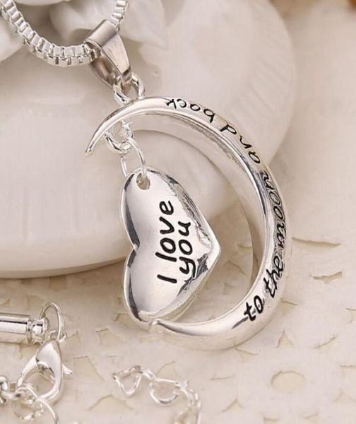 10pcs crescent heart i love you to the moon and back charm necklace mensms jewelry fashion accessories7079882, Silver
10pcs crescent heart i love you to the moon and back charm necklace mensms jewelry fashion accessories7079882, Silver