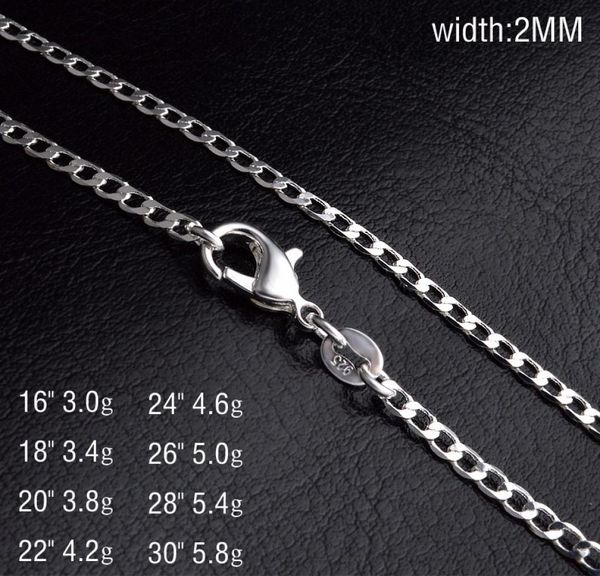 kasanier whole 925 silver necklace solid 2mm 16 30 inches fashion jewelry necklaces men039s and women039s party costum9259925
kasanier whole 925 silver necklace solid 2mm 16 30 inches fashion jewelry necklaces men039s and women039s party costum9259925
