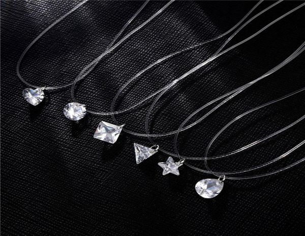 summer beach jewelry luxury fishing line fishing wire round star water drop heart crystal pendant invisible necklace for girls1870190, Silver
summer beach jewelry luxury fishing line fishing wire round star water drop heart crystal pendant invisible necklace for girls1870190, Silver