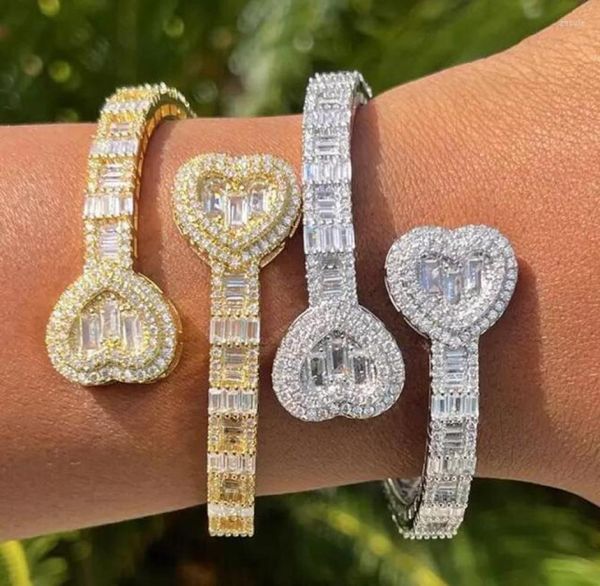 bangle iced out bling 5a baguette cubic zirconia paved heart open adjusted geometric rectangle cz cluster bracelets for women1106023, Black
bangle iced out bling 5a baguette cubic zirconia paved heart open adjusted geometric rectangle cz cluster bracelets for women1106023, Black