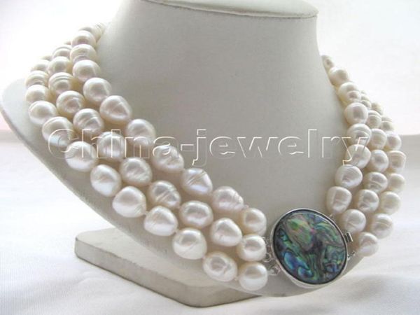 p3598 3row 1719quot1213mm white baroque freshwater pearl necklace abalone shell8722633, Silver
p3598 3row 1719quot1213mm white baroque freshwater pearl necklace abalone shell8722633, Silver