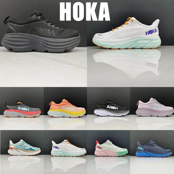 hoka running shoes hokas bondi 8 clifton lifestyle shock absorption mens womens jogging walking sneakers carbon black triple white designer
hoka running shoes hokas bondi 8 clifton lifestyle shock absorption mens womens jogging walking sneakers carbon black triple white designer