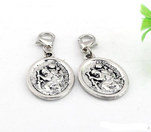 120pcs alloy st chriser floating lobster clasps charms pendants for jewelry making bracelet necklace diy accessories 165x 40m1011380, Bronze;silver
120pcs alloy st chriser floating lobster clasps charms pendants for jewelry making bracelet necklace diy accessories 165x 40m1011380, Bronze;silver