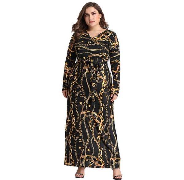black printed celebrity sashes long sleeve plus size dress women vestido casual evening party loose luxury dresses3288204, Black;gray
black printed celebrity sashes long sleeve plus size dress women vestido casual evening party loose luxury dresses3288204, Black;gray