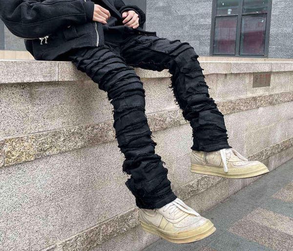 heavy industry hole frayed destruction waxed jeans mens high street retro straight ripped pencil pants oversize denim trousers t225969781, Blue
heavy industry hole frayed destruction waxed jeans mens high street retro straight ripped pencil pants oversize denim trousers t225969781, Blue