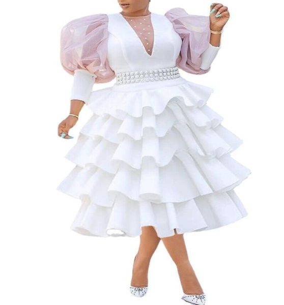 african women plus size white party dress vintage puff sleeve cute ruffle tiered layered summer spring ladies club mini4551622, Black;gray
african women plus size white party dress vintage puff sleeve cute ruffle tiered layered summer spring ladies club mini4551622, Black;gray
