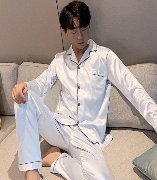men039s sleepwear fzslcyiyi summer suit long sleeve pants silk men pajama sets sleep white satin rayon pyjama pyjamas male7175865, Black;brown
men039s sleepwear fzslcyiyi summer suit long sleeve pants silk men pajama sets sleep white satin rayon pyjama pyjamas male7175865, Black;brown