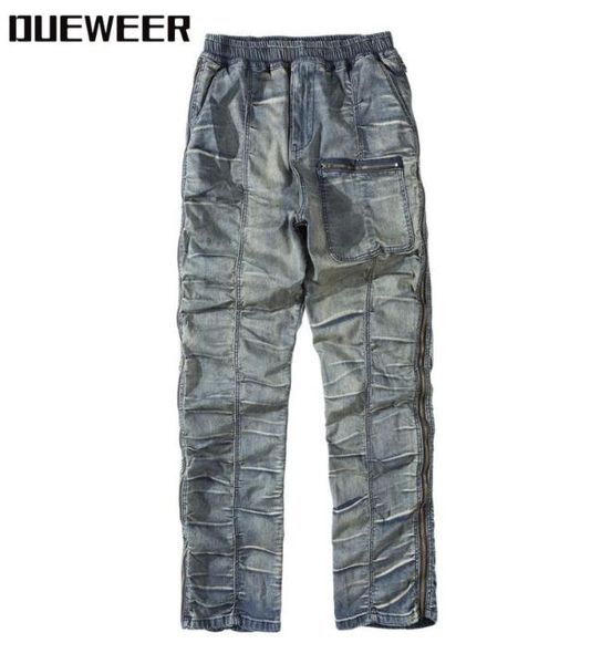 dueweer vintage distressed pleated jeans swag streetwear slim fit biker jeans men hip hop double side zipper denim pant for men3441500, Blue
dueweer vintage distressed pleated jeans swag streetwear slim fit biker jeans men hip hop double side zipper denim pant for men3441500, Blue
