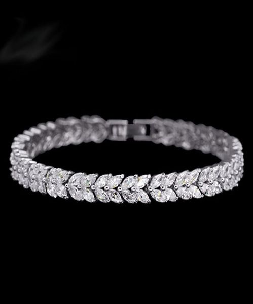 latest wheat design tennis bracelet bangle for women female bracelet bangle with marquise cut cubic zirconia stone2473855, Black
latest wheat design tennis bracelet bangle for women female bracelet bangle with marquise cut cubic zirconia stone2473855, Black