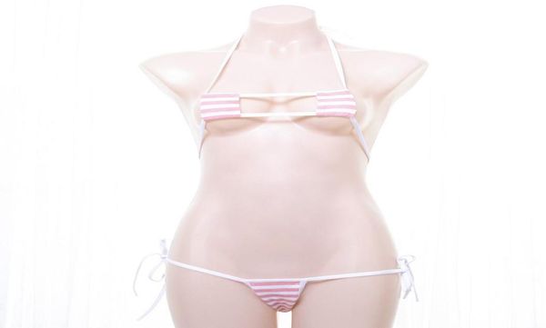 women kawaii white striped mini square cup thong strappy micro bikini set suit cosplay lingerie costumes6860556, Black
women kawaii white striped mini square cup thong strappy micro bikini set suit cosplay lingerie costumes6860556, Black
