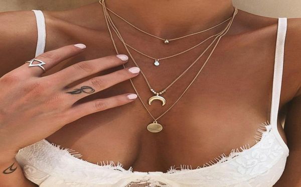 new bohemian multilayer gold pendant necklace for women bead punk moon gold choker necklaces 2020 fashion jewelry party gift neckl7402680, Silver
new bohemian multilayer gold pendant necklace for women bead punk moon gold choker necklaces 2020 fashion jewelry party gift neckl7402680, Silver