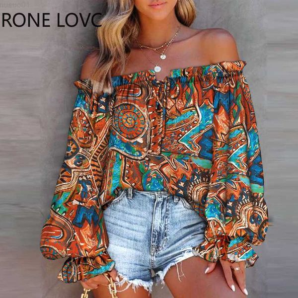 women's blouses shirts 2023 women chic tribal print off shoulder lantern sleeve crop spring blouse vacation l230712, White
women's blouses shirts 2023 women chic tribal print off shoulder lantern sleeve crop spring blouse vacation l230712, White
