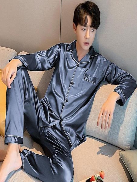 navy blue men satin pajamas set 2pcs shirt pants plus size pyjamas suit long sleeve couple sleepwear nightwear 3xl 4xl 5xl1158827, Black;brown
navy blue men satin pajamas set 2pcs shirt pants plus size pyjamas suit long sleeve couple sleepwear nightwear 3xl 4xl 5xl1158827, Black;brown
