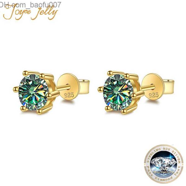 charm joycejelly classic six prong 925 sterling silver plated 18k gold vvs d moist earrings 8h8a cut women's wedding jewelry z230713, Golden
charm joycejelly classic six prong 925 sterling silver plated 18k gold vvs d moist earrings 8h8a cut women's wedding jewelry z230713, Golden