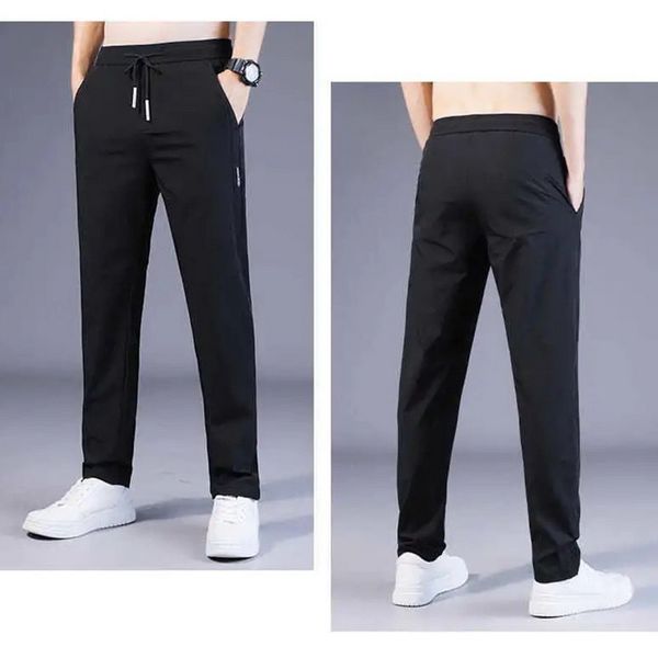 men's pants 2023 summer casual ice silk thin sports elastic straight trousers breathable quickdrying drop 230711, Black
men's pants 2023 summer casual ice silk thin sports elastic straight trousers breathable quickdrying drop 230711, Black