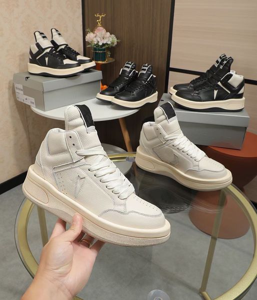 designer fashion rick platform high shoes ro minimalist style genuine leather lace up men women owens casual shoes boots sneakers 35-45, Black
designer fashion rick platform high shoes ro minimalist style genuine leather lace up men women owens casual shoes boots sneakers 35-45, Black
