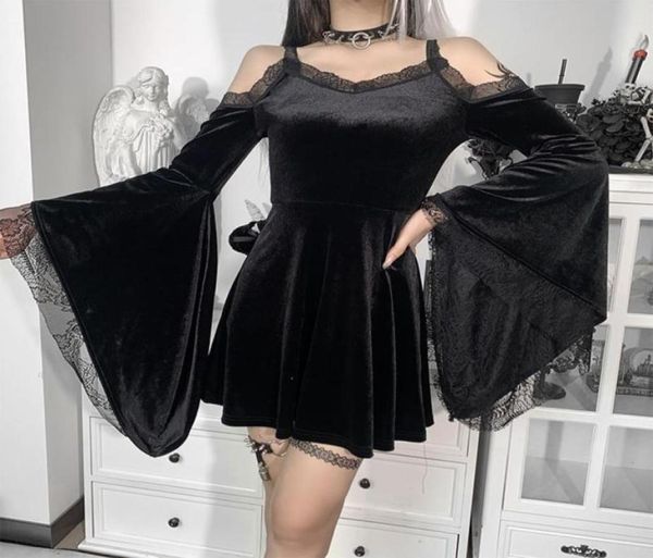 casual dresses autumn gothic aesthetic woman v neck high waist spaghetti strap dress goth y2k lace flare sleeve a line clothe1897780, Black;gray
casual dresses autumn gothic aesthetic woman v neck high waist spaghetti strap dress goth y2k lace flare sleeve a line clothe1897780, Black;gray