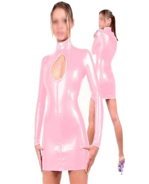 8 colors ladies keyhole front pvc long sleeve dress women nightclub mini dress novelty zipper button neck pencil vestido8165257, White;black
8 colors ladies keyhole front pvc long sleeve dress women nightclub mini dress novelty zipper button neck pencil vestido8165257, White;black