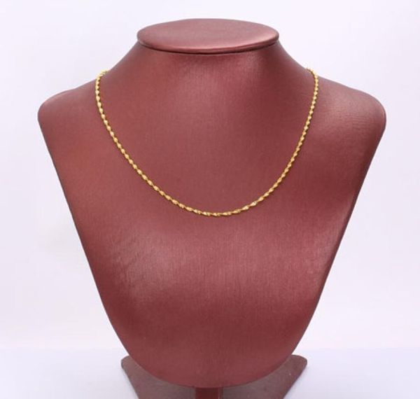 18k real yellow gold water wave 2mm thin cable chain necklace 600mm jewelry packaged with gift packaged7500813, Silver
18k real yellow gold water wave 2mm thin cable chain necklace 600mm jewelry packaged with gift packaged7500813, Silver