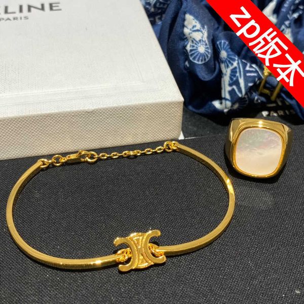 2022 new gold finish chain simple colorless cilin style arc de triomphe bracelet, Golden;silver
2022 new gold finish chain simple colorless cilin style arc de triomphe bracelet, Golden;silver