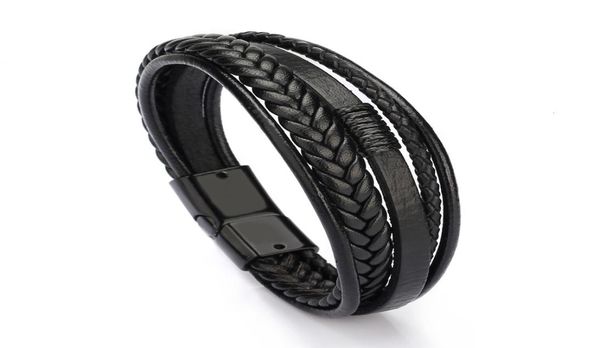 bracelet men multilayer leather bangles magneticclasp cowhide braided multi layer wrap trendy bracelet armband hombre7718970, Black
bracelet men multilayer leather bangles magneticclasp cowhide braided multi layer wrap trendy bracelet armband hombre7718970, Black