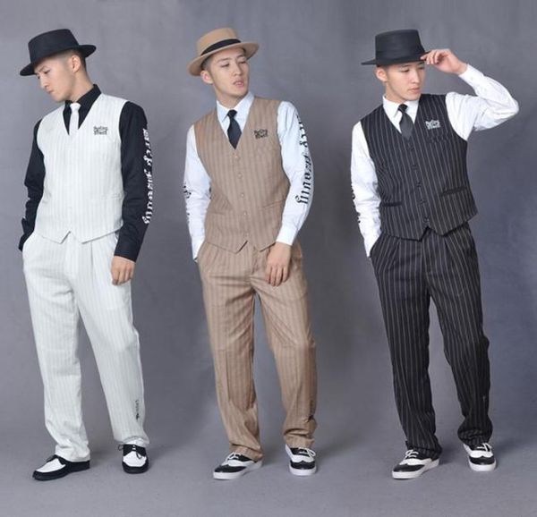 popping street dance performance suit men hip hop suit locking vest machine dance clothing street dance stage suits vest pants 6374380, Black;red
popping street dance performance suit men hip hop suit locking vest machine dance clothing street dance stage suits vest pants 6374380, Black;red