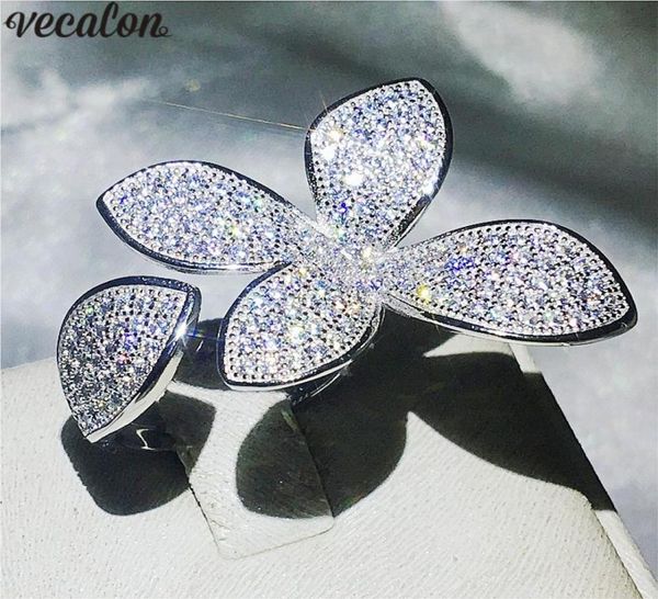 vecalon hanamde flower party ring pave setting 5a zircon cz 925 sterling silver engagement wedding band rings for women jewelry2697435, Slivery;golden
vecalon hanamde flower party ring pave setting 5a zircon cz 925 sterling silver engagement wedding band rings for women jewelry2697435, Slivery;golden