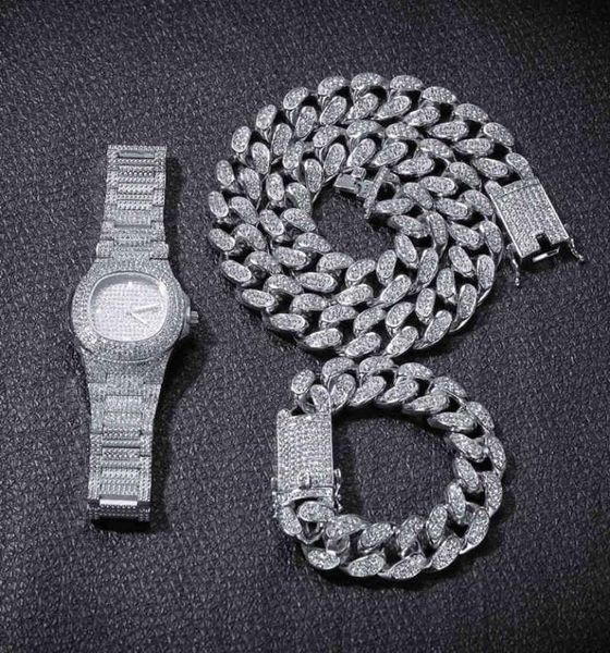 watch necklace bracelet hiphop curb cuban chain gold iced out miami paved rhinestones cz bling rapper for men party jewelry gift x6432804, Black
watch necklace bracelet hiphop curb cuban chain gold iced out miami paved rhinestones cz bling rapper for men party jewelry gift x6432804, Black