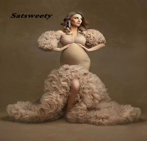 long champagne evening dress 2021 mermaid short sleeve ruffles tulle african pregnant women cape maternity formal prom gowns5480686, Black;red
long champagne evening dress 2021 mermaid short sleeve ruffles tulle african pregnant women cape maternity formal prom gowns5480686, Black;red