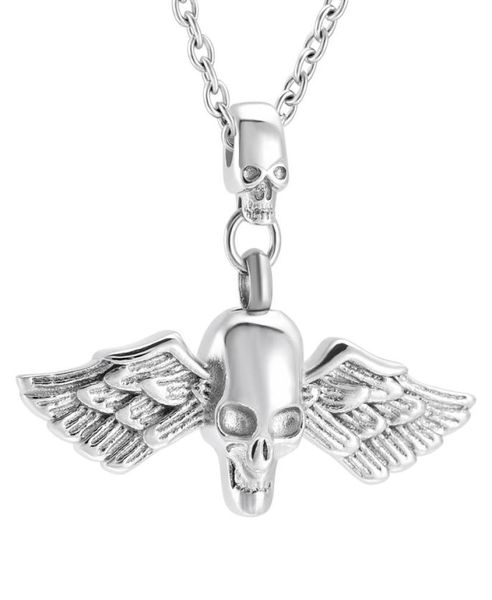 zzl130 eternal wing skull head design cool men necklace funeral urn ash holder cremation jewelry pendant for ashes2490219, Silver
zzl130 eternal wing skull head design cool men necklace funeral urn ash holder cremation jewelry pendant for ashes2490219, Silver