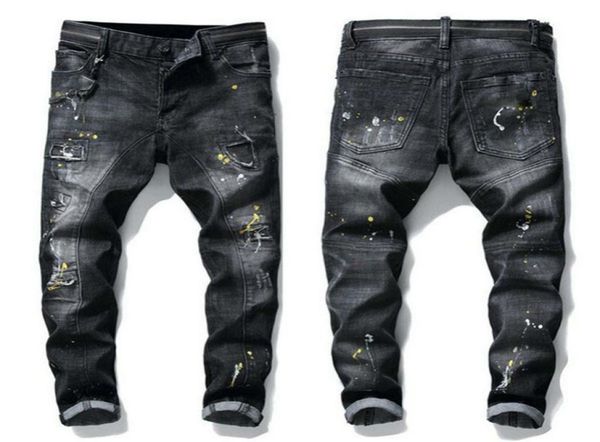mens rips stretch black jeans fashion slim fit washed motocycle denim pants panelled hip hop trousers slimfit elastic trousers eb4481686, Blue
mens rips stretch black jeans fashion slim fit washed motocycle denim pants panelled hip hop trousers slimfit elastic trousers eb4481686, Blue