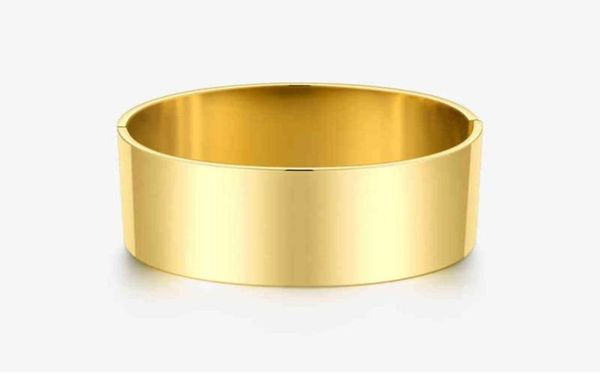 bangle enfashion wide smooth bracelets minimalist stainless steel gold color for women accessories fashion jewelry 22032215213921933353, Black
bangle enfashion wide smooth bracelets minimalist stainless steel gold color for women accessories fashion jewelry 22032215213921933353, Black