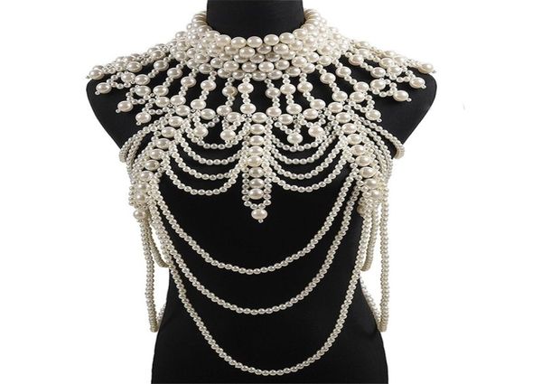 retro advanced pearls crystal body jewelry chain sexyhandmade beaded women bridal wedding dress large necklace jewelry accessor 226216486, Golden;silver
retro advanced pearls crystal body jewelry chain sexyhandmade beaded women bridal wedding dress large necklace jewelry accessor 226216486, Golden;silver
