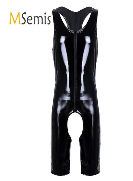 men039s body shapers black mens lingerie wetlook patent leather sleeveless front zipper crotchless singlet boxer briefs leotard4916488, Black;brown
men039s body shapers black mens lingerie wetlook patent leather sleeveless front zipper crotchless singlet boxer briefs leotard4916488, Black;brown