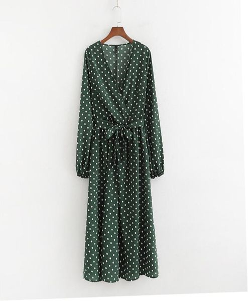 rr dot printed long dresses womens long lantern sleeve summer dress female v neck belt waist yellow green dresses ladies vestido2740414, Black;gray
rr dot printed long dresses womens long lantern sleeve summer dress female v neck belt waist yellow green dresses ladies vestido2740414, Black;gray