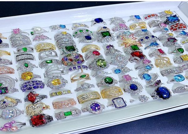 fashion heavy industry luxury microinlaid colorful zirconium rings gorgeous crystal 925 silver gem explosion ring joker jewelry w1757323, Golden;silver
fashion heavy industry luxury microinlaid colorful zirconium rings gorgeous crystal 925 silver gem explosion ring joker jewelry w1757323, Golden;silver