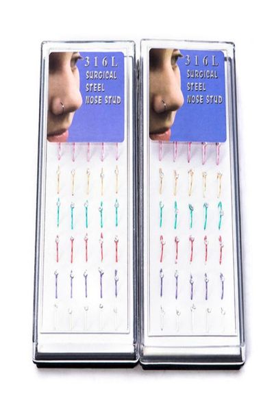 316l stainless steel hoop nose ring 40pcs each box cz gemstone body jewelry piercing nose stud gold nose rings8283976, Silver
316l stainless steel hoop nose ring 40pcs each box cz gemstone body jewelry piercing nose stud gold nose rings8283976, Silver