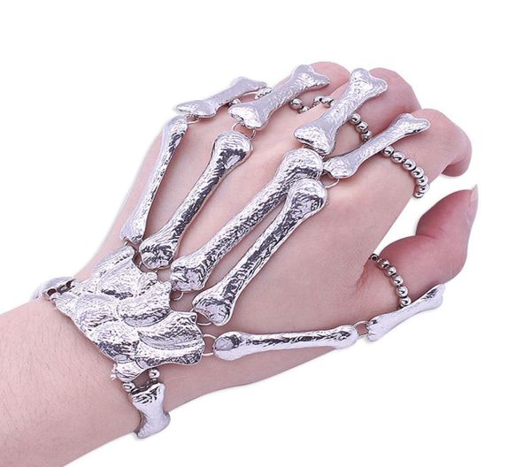 skull skeleton finger bracelets christmas halloween gift nightclub gothic punk stretch bangles for women fashion jewelry6065966, Golden;silver
skull skeleton finger bracelets christmas halloween gift nightclub gothic punk stretch bangles for women fashion jewelry6065966, Golden;silver