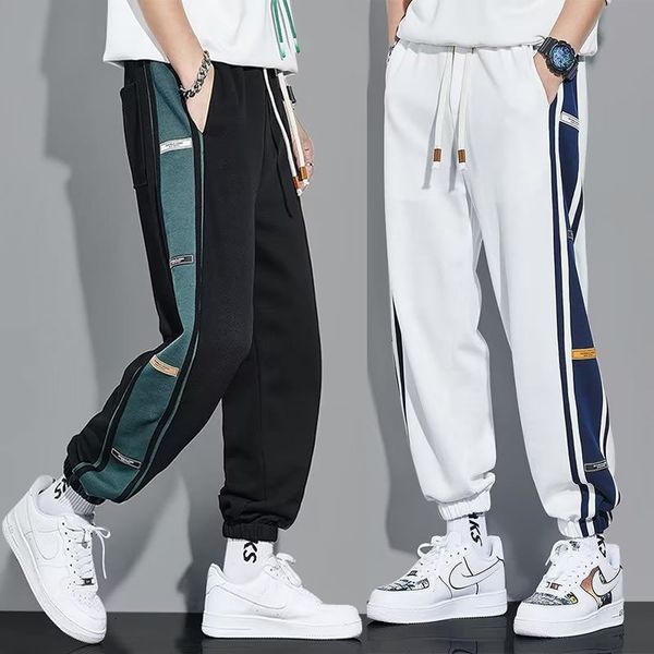 men s pants classic streetwear hip hop joggers men letter ribbons cargo pockets track tactical casual male trousers sweatpant k136 230711, Black
men s pants classic streetwear hip hop joggers men letter ribbons cargo pockets track tactical casual male trousers sweatpant k136 230711, Black