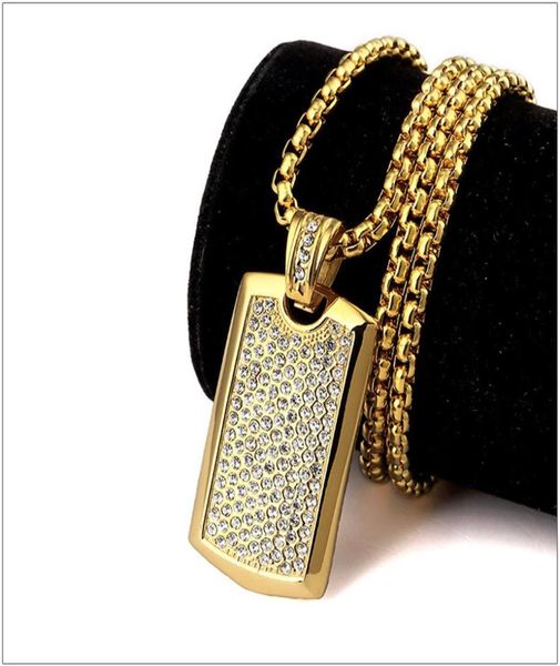 titanium steel hipsters punk hip hop jewelry 24k gold plated rhinestone dog tag pendant long chain necklace for mens women252w2226417, Silver
titanium steel hipsters punk hip hop jewelry 24k gold plated rhinestone dog tag pendant long chain necklace for mens women252w2226417, Silver