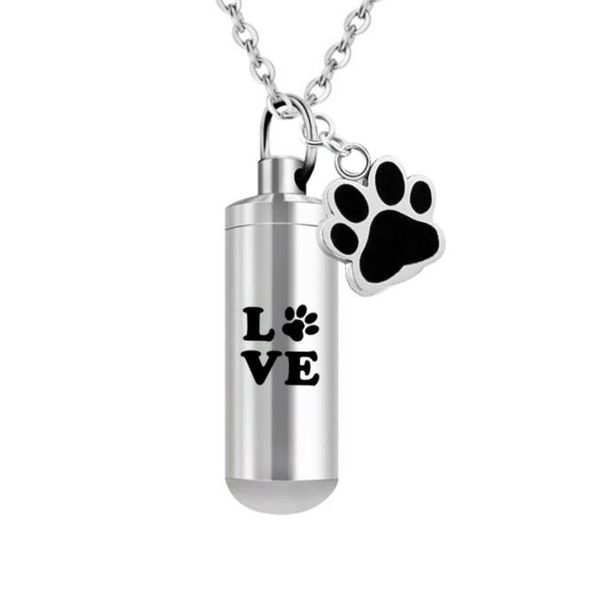 ashes for love pet paws print stainless steel keepsake pendant cylinder ashes cremation urn jewelry necklace1838997, Silver
ashes for love pet paws print stainless steel keepsake pendant cylinder ashes cremation urn jewelry necklace1838997, Silver