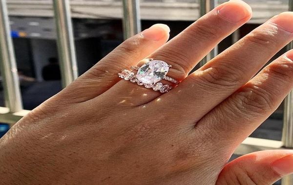 couple rings luxury jewelry 925 sterling silverrose gold fill oval cut white z cz diamond women wedding bridal ring set5499229, Golden;silver
couple rings luxury jewelry 925 sterling silverrose gold fill oval cut white z cz diamond women wedding bridal ring set5499229, Golden;silver