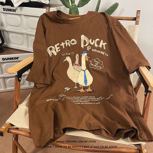 men's t-shirts vintage funny men's t-shirt harajuku cartoon duck print graphic t-shirt y2k street clothing american t-shirt summer, White;black
men's t-shirts vintage funny men's t-shirt harajuku cartoon duck print graphic t-shirt y2k street clothing american t-shirt summer, White;black